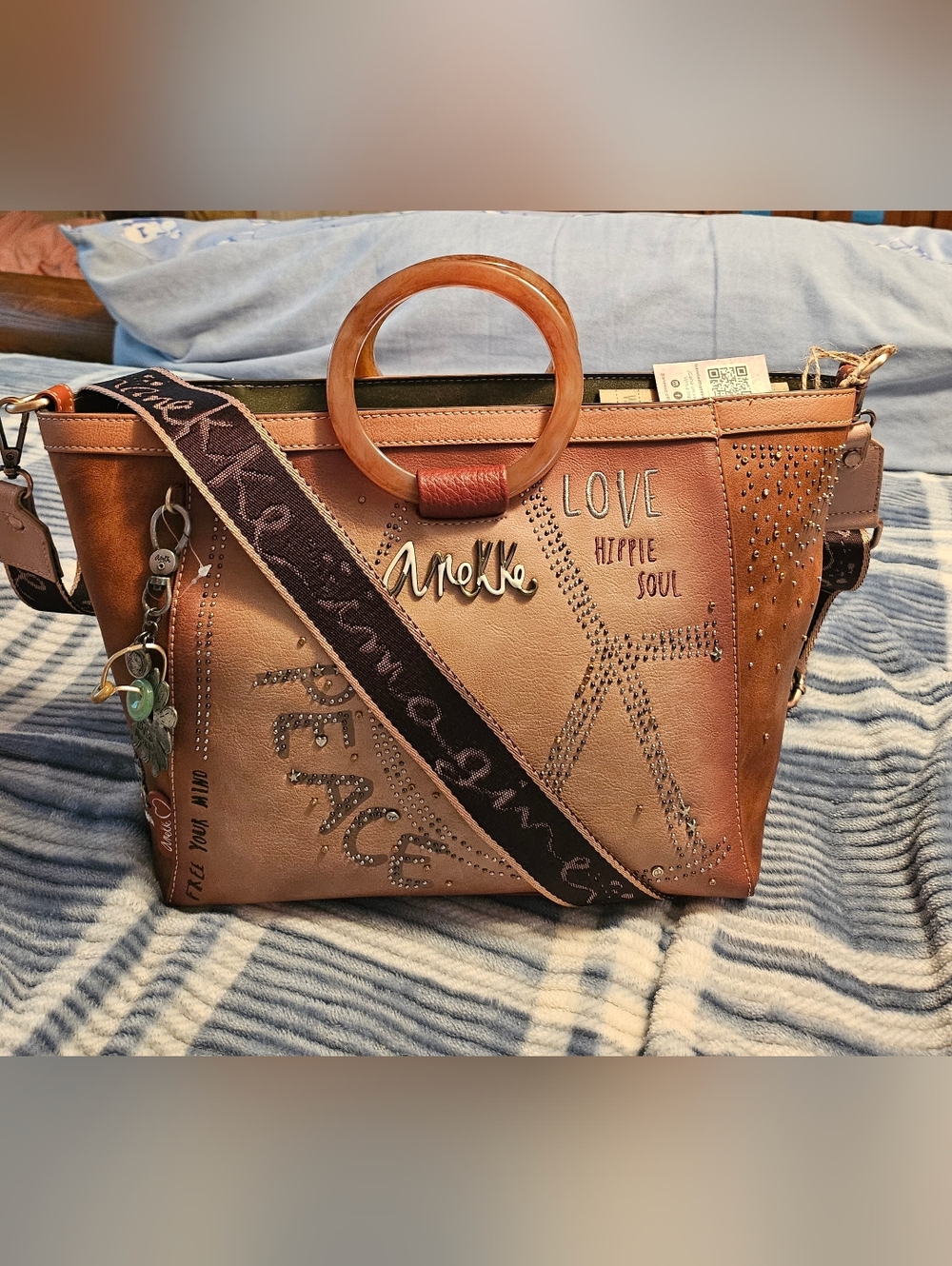 Anekke Menire Peace Round Handle Bag